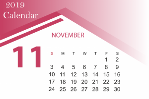 Free November 2019 Calendar Printable