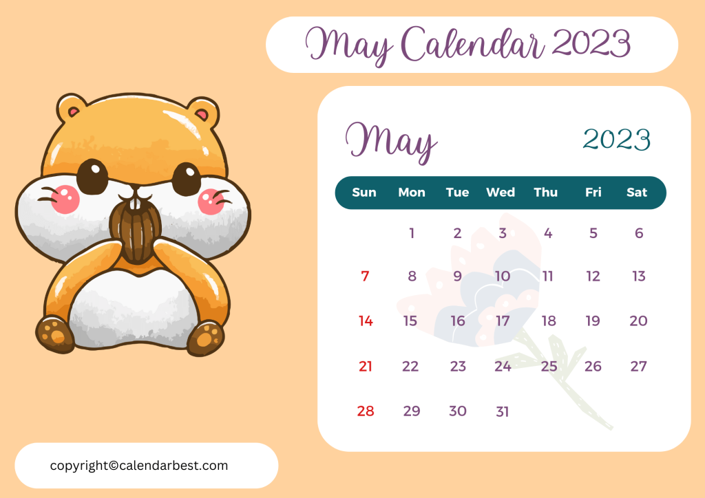 2023 May Calendar