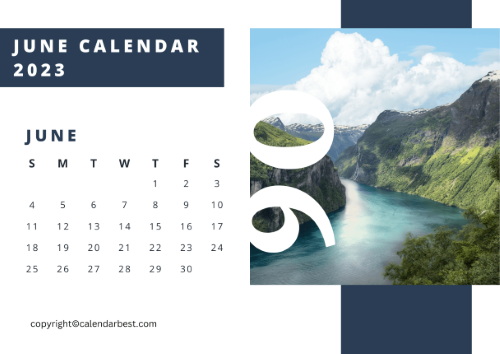 June calendar 2023 PDF