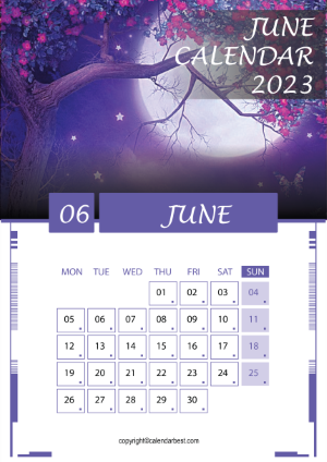June calendar 2023