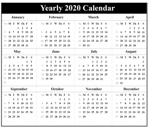 Australia Calendar 2020 Printable Free