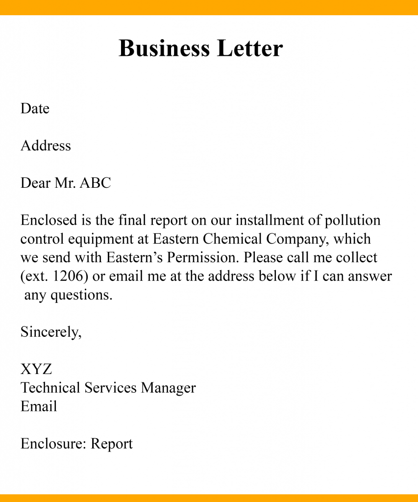 5 Formal Business Letter Format Samples Example