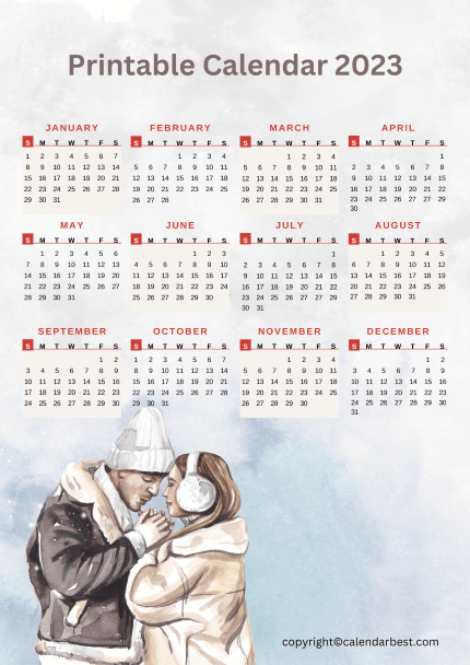 Yearly Calendar 2023 PDF