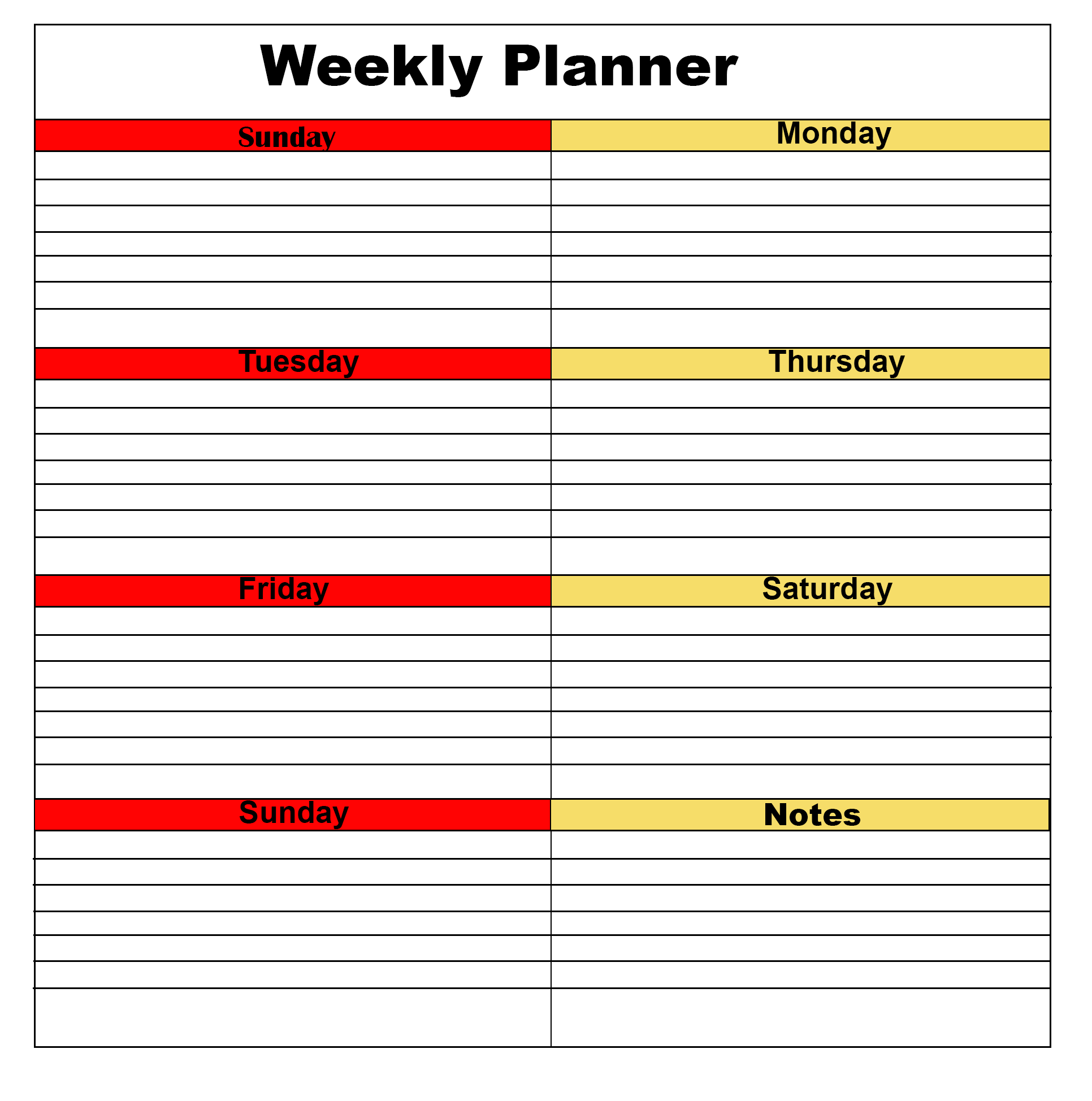 Week planner. Weekly Planner шаблон. Weekly Planner pdf. Еженедельный календарь-планер.