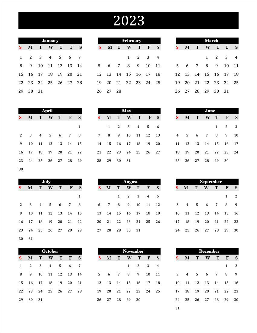 monthly-2023-calendar-with-day-numbers-wikidates