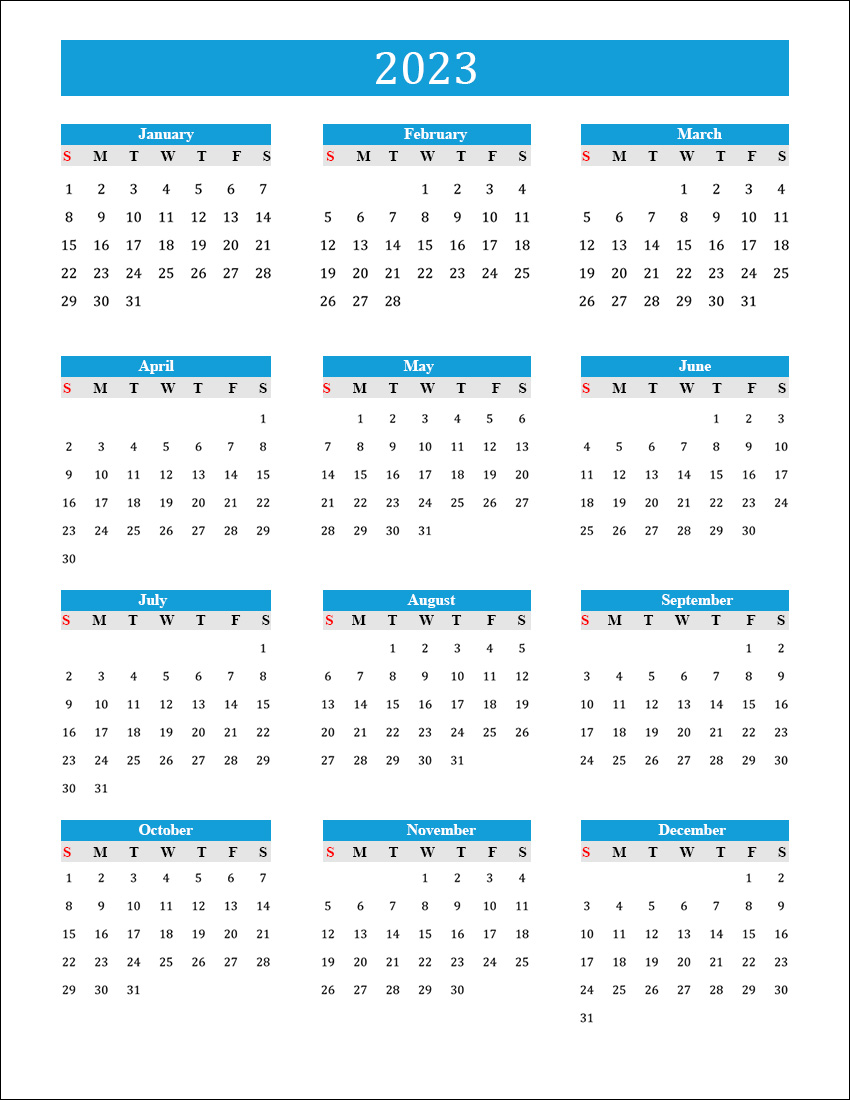 Printable Calendar 2023 | Best Printable Calendar