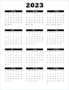 Printable Calendar 2023 | Free Printable Calendar 2023