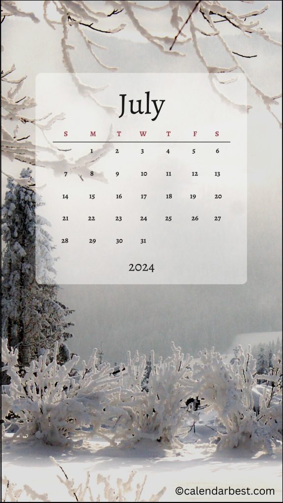 July Calendar 2024